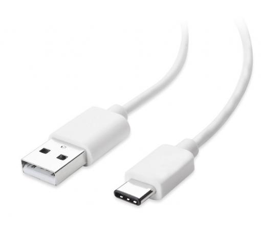 Micro USB кабел за зареждане и пренос на данни с дължина 2m / Type C за Samsung, Huawei, LG, HTC, Sony, Lenovo и други - бял