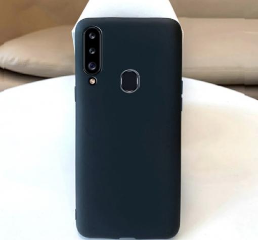 Луксозен силиконов калъф / гръб / Nano TPU за Samsung A20s - черен