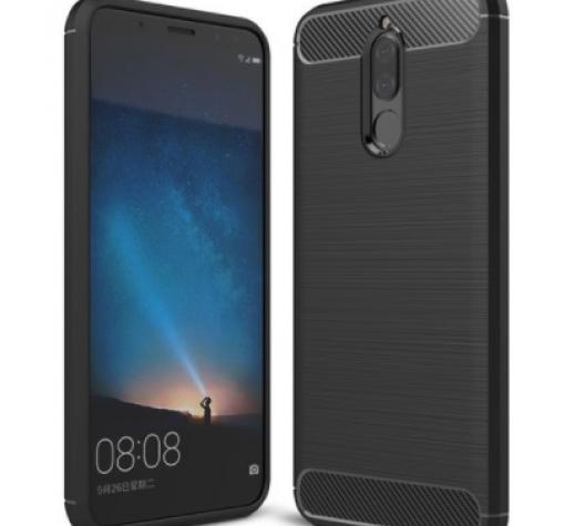 Силиконов калъф / гръб / TPU за Huawei Mate 10 Lite - черен / Carbon