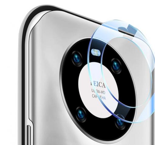 9D Camera Tempered Glass / Стъклен протектор за задна камера на Huawei Mate 40 Pro - прозрачен