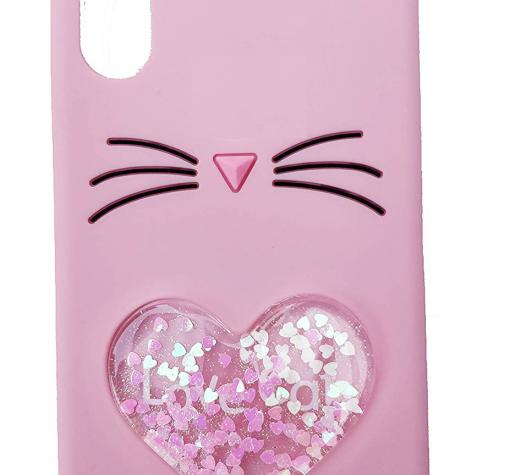 Силиконов калъф / гръб / TPU 3D за Huawei Y5 2019 - Love Cat / розов