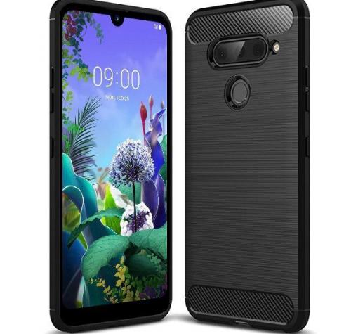Силиконов калъф / гръб / TPU за LG K50 / Q60 - черен / carbon