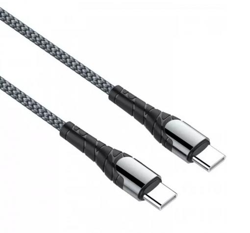 Кабел USB Ldnio плетен Type-C to Type-C 1м 65W