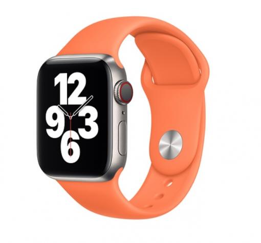 Силиконова каишка за Apple Watch 38мм, 40мм - цвят праскова