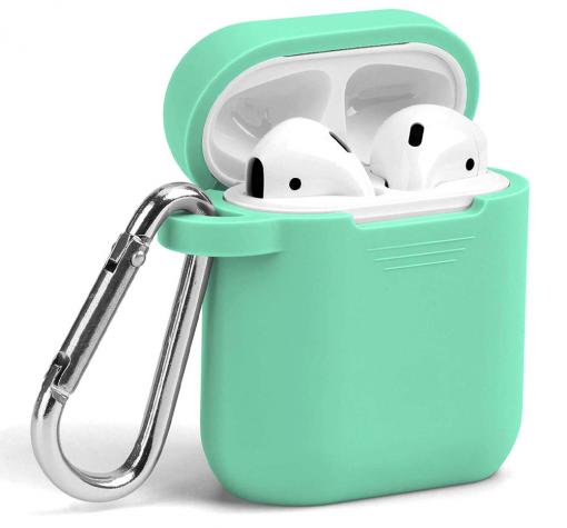 Силиконов калъф за AirPods 1 / AirPods 2 - мента