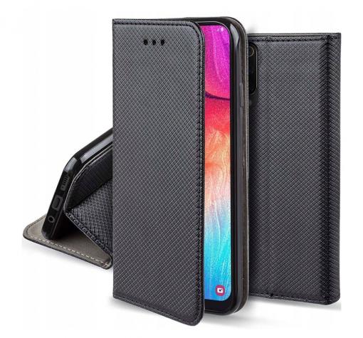 Кожен калъф Magnet Book със стойка за Xiaomi Mi 12T / 12 Pro 5G - черен