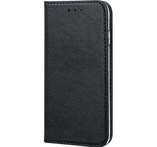 Кожен калъф Magnetic Book със стойка за Samsung S25 Edge - черен