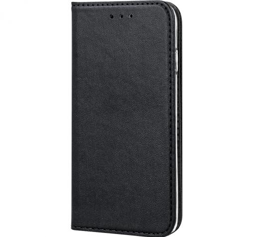 Кожен калъф Flip тефтер Magnet Book със стойка за Motorola Moto G05 / Moto E15 - черен