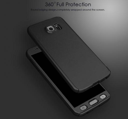 Силиконов калъф / гръб / TPU 360° KST за Samsung A5 2017 A520 - черен / лице и гръб