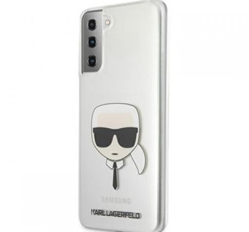 Силиконов гръб Karl Lagerfeld за Samsung S21 - прозрачен / Karl Head