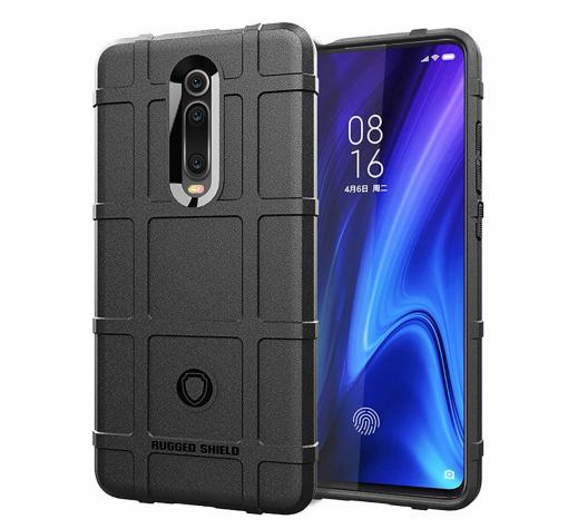 Оригинален силиконов калъф / гръб / Rugged Shield TPU Case за Sony Xperia 1 - черен