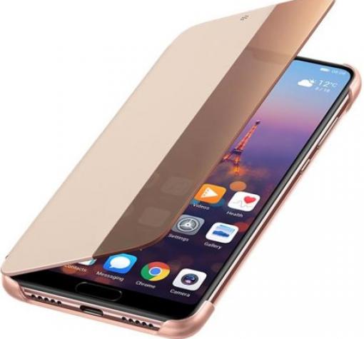 Луксозен калъф Smart View Cover за Huawei P30 - Rose Gold