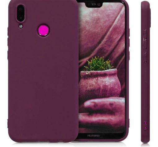 Силиконов калъф / гръб / TPU за Motorola One Vision - лилав / мат
