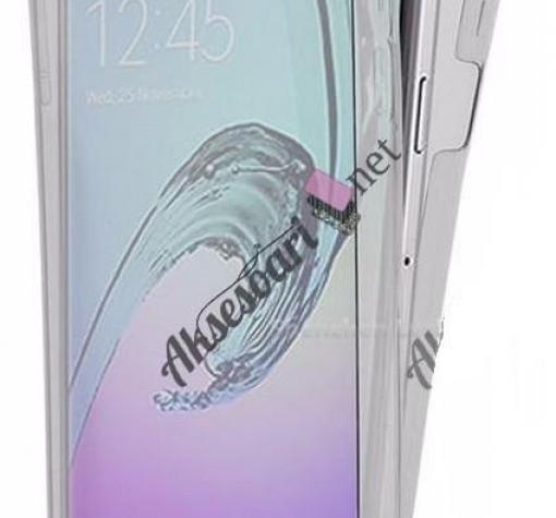 Силиконов калъф / гръб / TPU 360° за Sony Xperia M5 - прозрачен / 2 части / лице и гръб