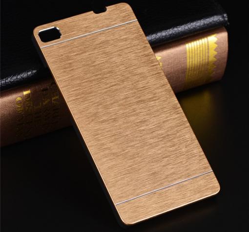 Луксозен твърд гръб MOTOMO за Huawei Ascend P8 Lite / Huawei P8 Lite - златист