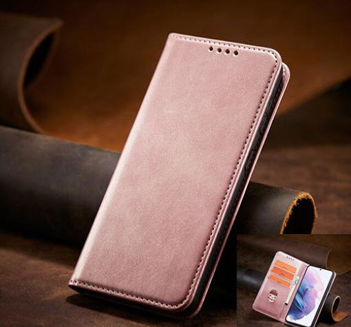 Кожен калъф Flip тефтер Magnetic Book със стойка за Honor Magic8 Lite / Honor Magic 8 Lite / Honor X9d / Honor X70 - розов