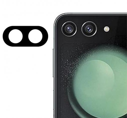 Стъклен протектор / 3D Tempered Glass Camera Lens / за задна камера на Samsung Z Flip 6 - черен