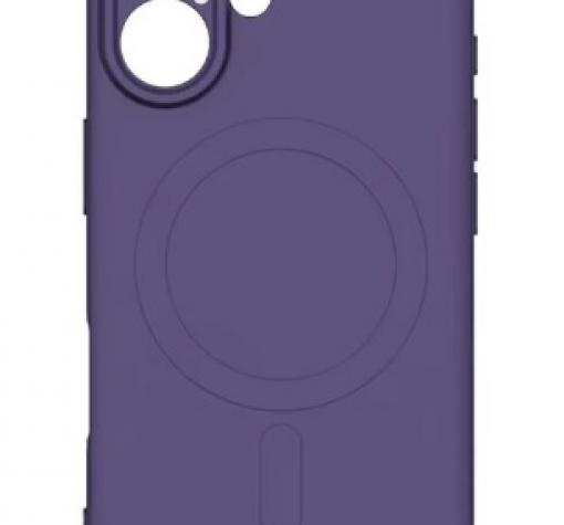 Луксозен гръб / кейс / Smooth Guard Silicone Case с безжично зареждане MagSafe за Apple iPhone 16 (6.1) - лилав