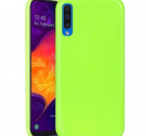 Силиконов калъф / гръб / TPU NORDIC Jelly Case за Samsung A70 - лайм