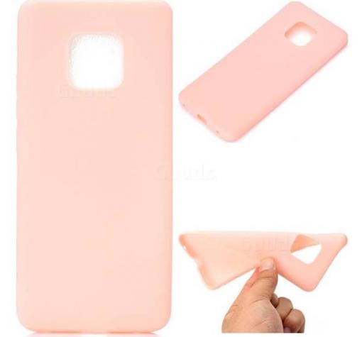 Силиконов калъф / гръб / TPU за Huawei Mate 20 Pro - розов / мат