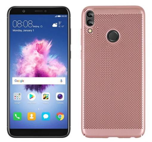Луксозен твърд гръб за Xiaomi RedMi 6 Pro / Xiaomi Mi A2 Lite - Rose Gold / Grid