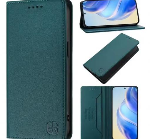 Кожен калъф Flip тефтер Magnetic Book Pro със стойка за Samsung A26 5G / A17 - тъмнозелен