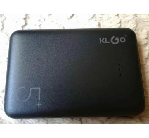 Универсална външна батерия Power Bank KLGO Macaroon KP-55 5000mAh - черна