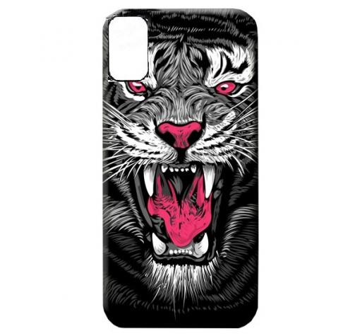 Силиконов калъф / гръб / TPU LUXO за Huawei P40 Pro – тигър / сив