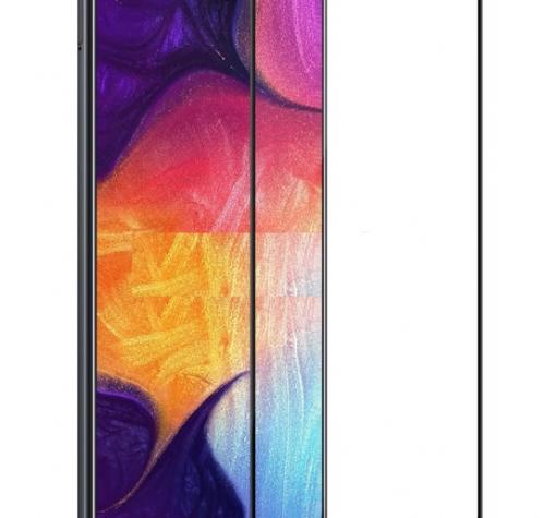 3D full cover Tempered glass screen protector Samsung M20 / Извит стъклен скрийн протектор Samsung M20 - черен