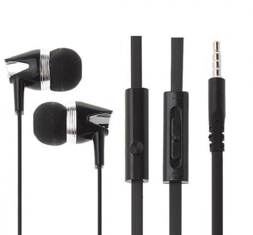Стерео слушалки Mosidun M6 / handsfree / 3.5mm за смартфон - черни