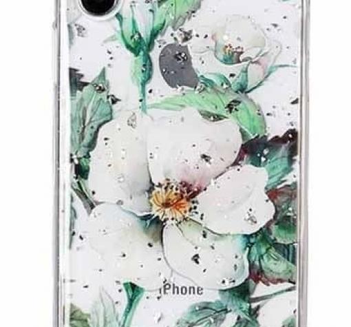 Луксозен силиконов калъф / гръб / TPU за Apple iPhone XR - Магнолия / блестящи частици