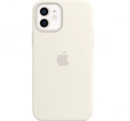 Силиконов калъф / гръб / Clear Case MagSafe за Apple iPhone 12 Pro Max 6.7" - бял