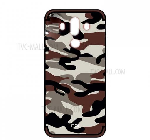Силиконов калъф / гръб / TPU NXE Design за Huawei Mate 10 Pro - камуфлаж / кафяв