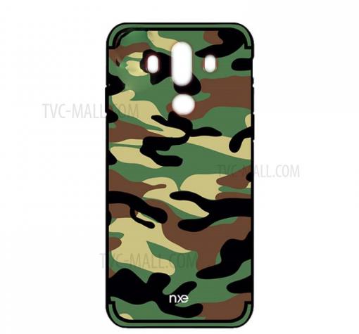 Силиконов калъф / гръб / TPU NXE Design за Huawei Mate 10 Pro - камуфлаж / зелен