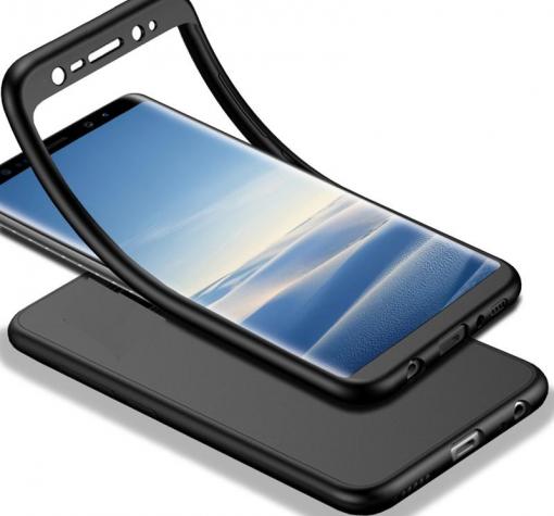 Луксозен силиконов калъф / гръб / TPU 360° за Samsung A70 - черен