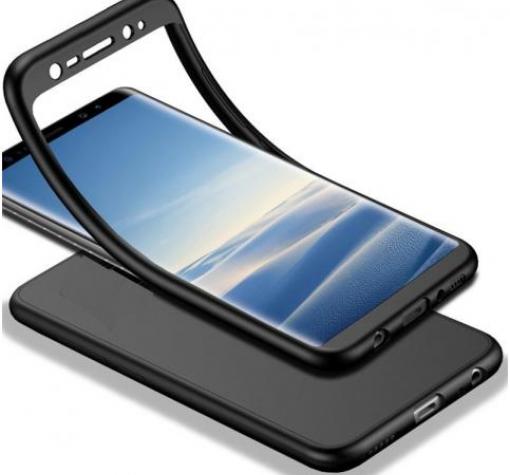 Луксозен силиконов калъф / гръб / TPU 360° за Samsung A30 - черен