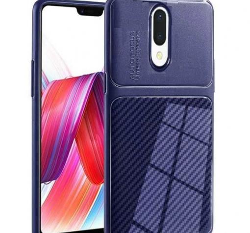 Луксозен силиконов калъф / гръб / TPU Auto Focus за Huawei Mate 20 Lite - тъмно син / Carbon