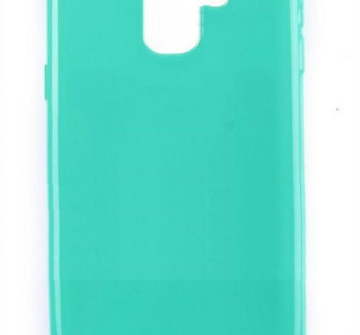 Луксозен силиконов калъф / гръб / TPU Roar LA-LA Glaze Series за Samsung A8 2018 A530F - мента / брокат