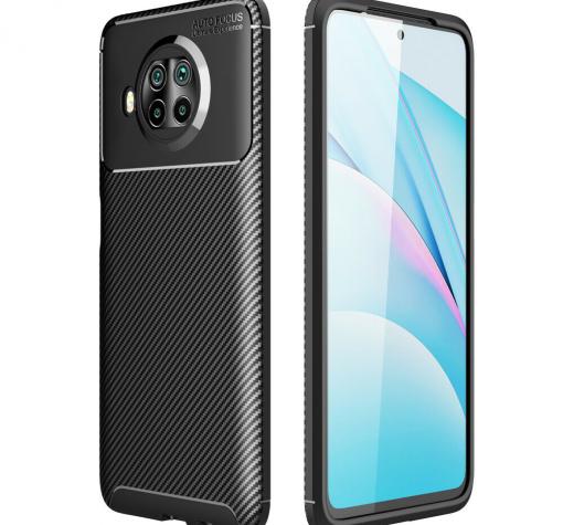 Луксозен силиконов калъф / гръб / TPU Auto Focus за Xiaomi Mi 10T Lite - черен / Carbon