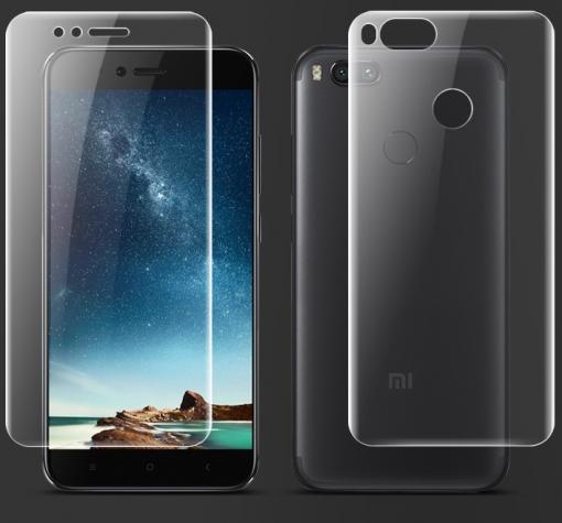 Удароустойчив скрийн протектор 360° за Xiaomi Mi A1 / 5X - прозрачен / лице и гръб