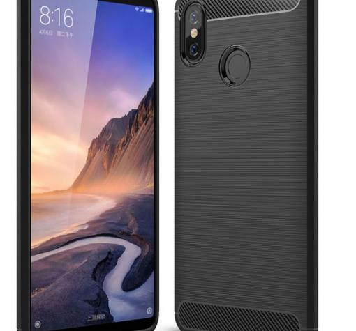 Силиконов калъф / гръб / TPU за Xiaomi Mi Max 3 - черен / carbon