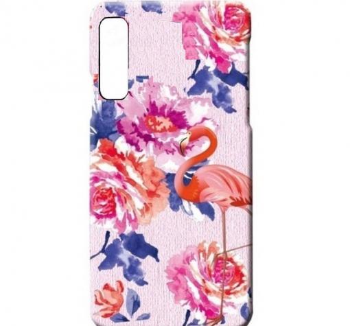 Силиконов калъф / гръб / TPU LUXO за Huawei Nova 5T / Honor 20 - цветя / розово фламинго