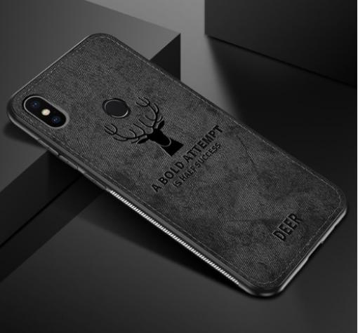 Луксозен гръб Deer за Xiaomi RedMi 6 Pro / Xiaomi Mi A2 Lite - черен