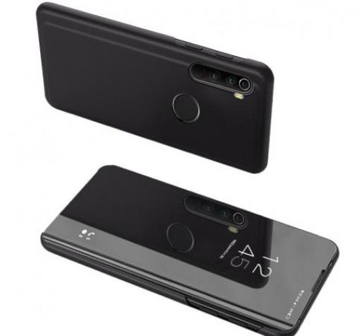 Луксозен калъф Clear View Cover с твърд гръб за Huawei Honor 9X - черен