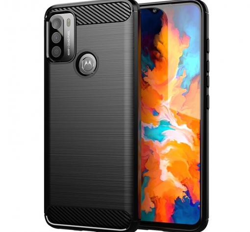 Силиконов калъф / гръб / TPU за Motorola Moto G50 - черен / carbon