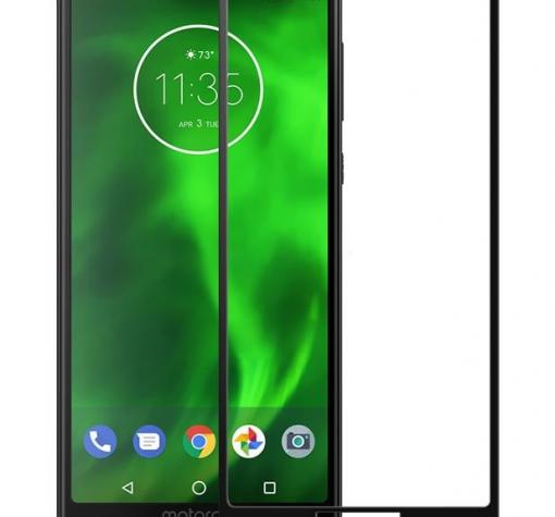 3D full cover Tempered glass screen protector Motorola Moto G6 Plus / Извит стъклен скрийн протектор Motorola Moto G6 Plus - черен