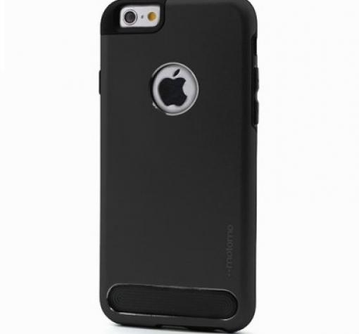 Луксозен твърд гръб MOTOMO ESM за Apple iPhone 6 / iPhone 6S - черен