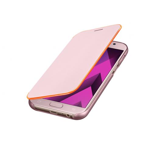 Оригинален калъф Neon Flip Cover EF-FA520PPEGWW за Samsung A5 2017 A520 - розов