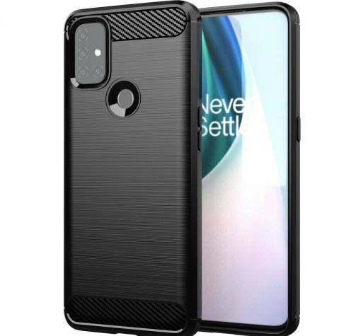 Силиконов калъф / гръб / TPU за OnePlus Nord N10 - черен / carbon