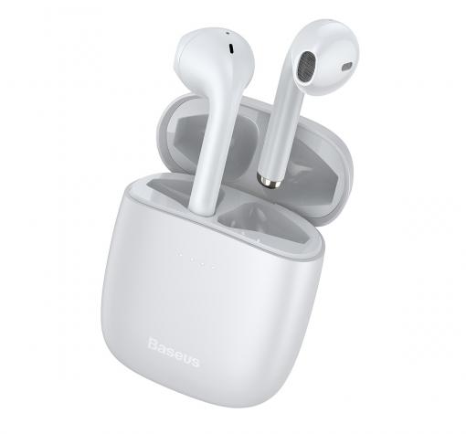 Безжични Bluetooth слушалки / Bluetooth Handsfree Wireless BASEUS Encok W04 - бели